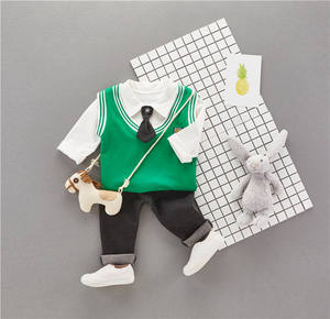 Ensemble de vêtements pour garçons, veste et t-shirt à col en V pour enfants, jeans de marque, lots en provenance de fabricants chinois - Product Image 5