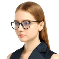 Gafas de Computadora con Protección Anti Luz Azul Tr90, Gafas Redondas para Bloquear la Luz Azul del Teléfono Móvil, Protección para Miopía