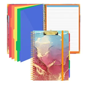 Bán hàng nóng chất lượng cao biểu tượng tùy chỉnh đá cẩm thạch in tông Clip Folio Board A4 Thư Văn phòng Pad giấy clipboard