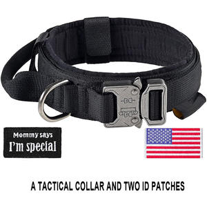 Collar táctico de alta resistencia para perros con asa y hebilla de metal Collar de entrenamiento para perros para Pastor Alemán - Product Image 2