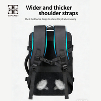 Nouveau sac à dos extensible pour ordinateur portable de grande capacité, de haute qualité, durable et antichoc, avec logo personnalisable pour le sport et le fitness pour hommes