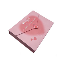 Caja de Regalo Magnética Rosa Mate de Lujo con Tapa Abatible, Inserto de Espuma, Logotipo Personalizado, Embalaje de Cartón Rígido, Doble Apertura, para Cosméticos, Gel de Uñas