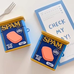 Étuis pour écouteurs en silicone imperméables à l'eau avec motif de viande en conserve pour <span class=keywords><strong>AirPods</strong></span> 1 2 <span class=keywords><strong>3</strong></span> Pro - Product Image 5