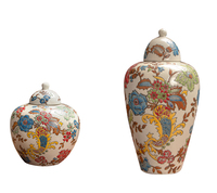 Vase en céramique Art Déco européen populaire pour la décoration de la maison, utilisation sur table de salon