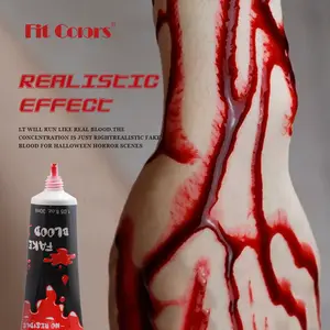 할로윈 현실적인 인공 혈액 유령 축제 할로윈 빨 페이스 페인팅 메이크업
