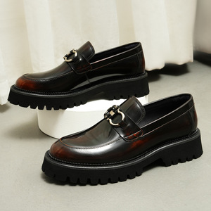 New British Casual Luxury Handcrafted Men's Oxford Leather <b>Waterproof</b> Evergreen Closed <b>Slip</b>-<b>On</b> Formal <b>Shoes</b> Wedding Office - Product Image 6