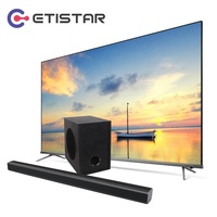 Barre de son à dents bleues 60W Direct d'usine avec caisson de basses filaire Hdmi optique USB AUX pour barre de son Tv 2.1ch haut-parleur Home cinéma