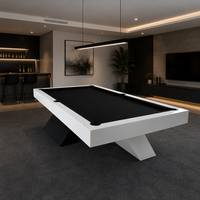 Table de billard pliante haut de gamme de luxe en bois massif et ardoise pour 8 joueurs, très demandée