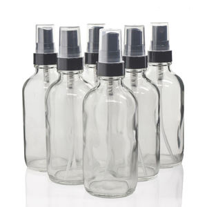4 Botellas de Vidrio Transparente de 4 Onzas con Pulverizador de Rocío Fino, Recargables y Vacías <span class=keywords><strong>para</strong></span> Aceites Esenciales, Limpiadores Caseros y Aromaterapia, 120 ml - Product Image 6