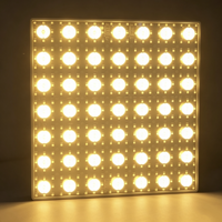 Projecteur de scène en alliage d'aluminium LED RGBWA 7x7 Pixel Matrix DMX512/Contrôle sonore IP54 avec CRI 90 pour Club, Fête, KTV, Bar, DJ