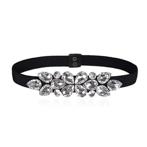 เข็มขัดแฟชั่นผู้หญิง M348941BF ดีไซน์หรูหราสไตล์ตะวันตก ทำจากหนังแท้ ยืดหยุ่น<span class=keywords><strong>ได้</strong></span> ประดับด้วยคริสตัล - Product Image 1