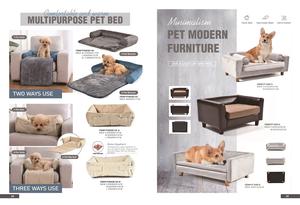 Petstar Luxus Leder Hunde couch Bett Robustes Hunde bett mit Kissen - Product Image 6