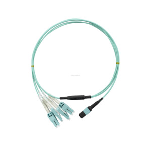 Mật độ cao mm OM3 8f MPO nữ/PC 4 * LC/PC Duplex sợi quang vá dây 3.0mm lzsh Áo khoác 200/400g 5g Kết nối mạng - Product Image 1
