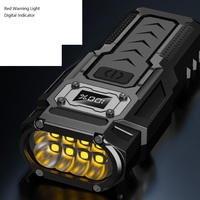 Lampe de travail COB rechargeable de type C, lampe torche, batterie externe, lampe torche LED magnétique pour l'entretien automobile, les situations d'urgence, le camping, la patrouille