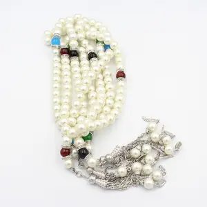 Wholesale Acrylic Muslim Prayer Beads Tasbeeh 33 and 99 Beads Tesbih Islamic 8mm Islamic rosary necklace For Muslim Event Prayer