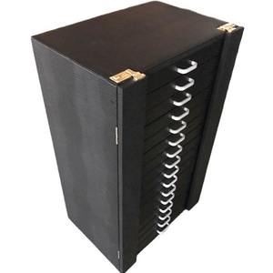 Estuche de Almacenamiento para Gafas Ópticas de Alta Gama, de Cuero Negro, Multicapa, con Diseño 3D [con Cerradura con Contraseña] - Product Image 4