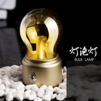 Veilleuse LED USB Moderne en Gros, Double Usage, Lampe d'Ambiance de Bureau, Alimentation par Batterie, Blanc Chaud, pour Chambre à Coucher, Ra80, Petite Taille