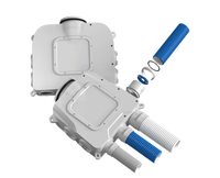 Système de ventilation d'air frais, séparateur de tuyaux, boîte de distribution d'air silencieuse