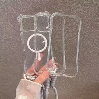 Coque de téléphone 3 en 1 pour iPhone 16 15 14 13 12 Pro Max 11, avec aimant puissant, protection anti-chute aux quatre coins, petite taille.