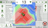 Système de nivellement de terrain Wisdom Beidou GPS à double antenne, niveleuse, grattoir, précision de 2 cm, haute productivité