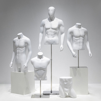 Mannequin de vitrine en gros pour lingerie, vêtements pour hommes, torse musclé, mannequin demi-corps masculin, athlétique et musclé
