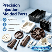 Poignée ergonomique à injection bicolore, couleur personnalisable disponible, prise en charge OEM et ODM, poignée en plastique injecté