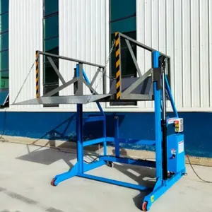 Small Cargo Lifter Dock Ramp Freights Lift Electric Folding Lifting Scaffolding Platform