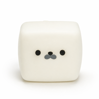 Jouet Squishy Tofu en TPR souple à rebond lent, en forme de cube de lait ou d'animal, anti-stress, pour enfants et adultes, cadeaux d'anniversaire