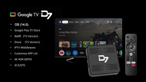 New Google <span class=keywords><strong>TV</strong></span> D7 Android <span class=keywords><strong>TV</strong></span> Box thông minh 4K HD Android 14 OS Allwinner 2GB 8GB kép Wifi hấp <span class=keywords><strong>TV</strong></span> Box - Product Image 3