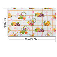 Facile simple face pp tapis transparent couverture de table plat tapis fleurs tapis en plastique nappe