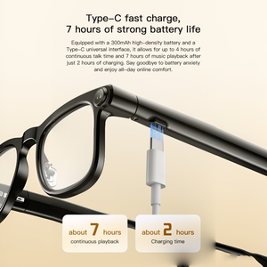 Lunettes intelligentes M08E AI avec caméra 13MP, traduction en temps réel et reconnaissance visuelle - Product Image 4