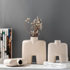 ديكور منزلي شمالي مميز مزهرية فنية بورسلين ديكور حديث أبيض سيراميك مزهرية زهور لديكور المنزل وفندق الزفاف - Product Image 4