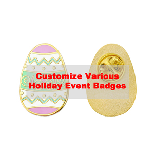 Logotipo personalizado Insignia <span class=keywords><strong>de</strong></span> huevo <span class=keywords><strong>de</strong></span> Pascua Esmalte <span class=keywords><strong>de</strong></span> Pascua Pin <span class=keywords><strong>de</strong></span> solapa Impresión Uv Broche Fabricación Emblema <span class=keywords><strong>de</strong></span> metal chapado en <span class=keywords><strong>oro</strong></span> para recuerdo - Product Image 1