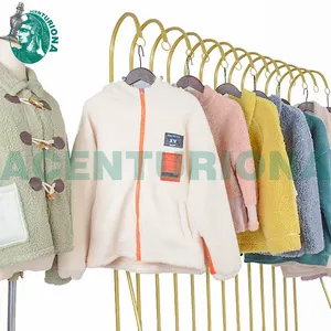 ACENTURIONA berber Fleece woolen hoody Lamb sweater used clothing jacket verified supplier second hand used clothes for sale