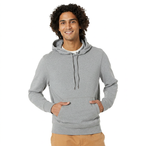 Sudaderas de Hombre de Color Sólido de Alta Calidad, Sudaderas con Logotipo Personalizado Estampado, Ropa Urbana para Hombre, Precio al por Mayor - Product Image 1