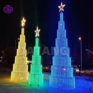 Wholesale 3D Christmas Tree Motif <b>Lights</b> Outdoor Waterproof LED Sculpture Decor - Product Image 4