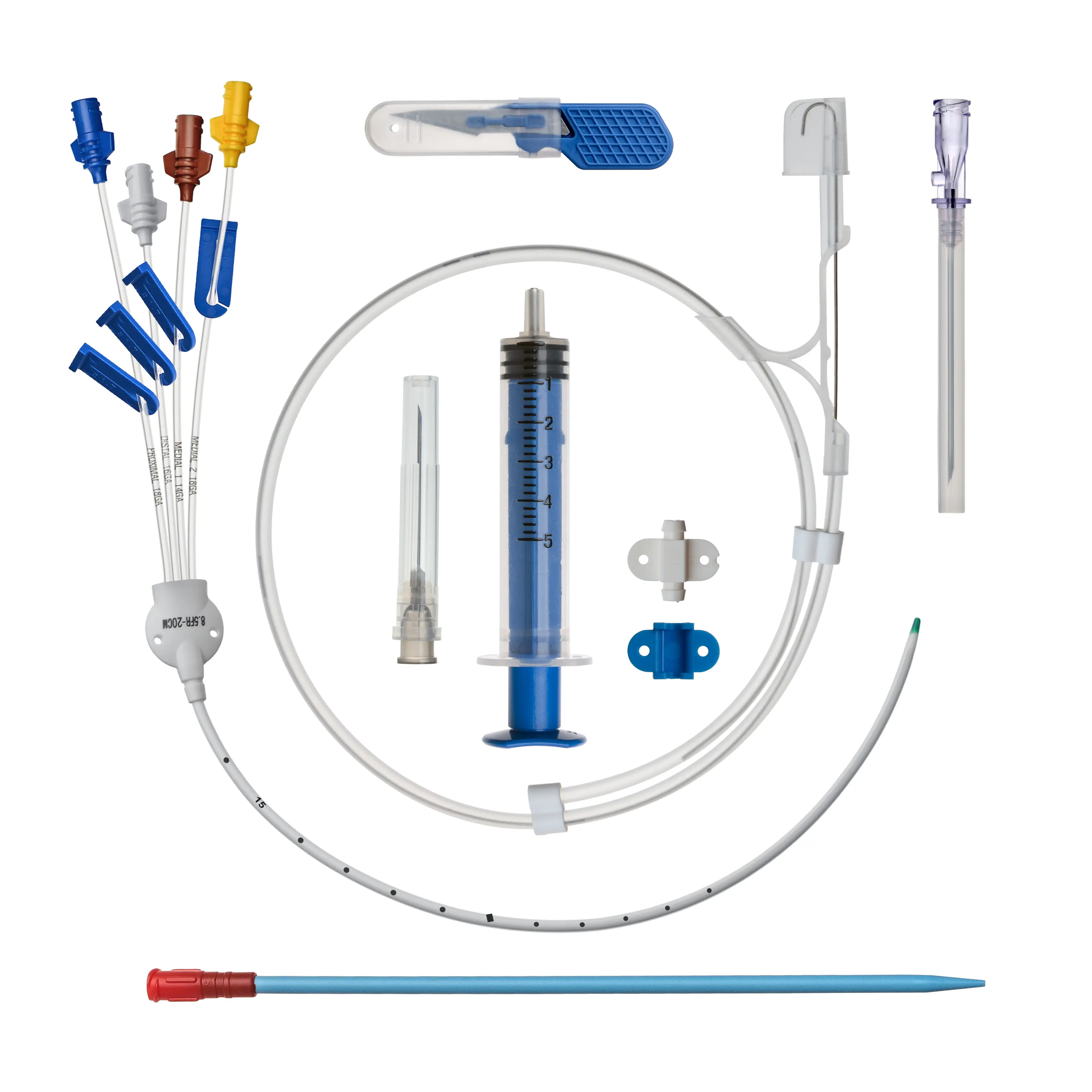 Kit di accesso venoso centrale intragiugulare 7fr prodotti medici di fabbrica