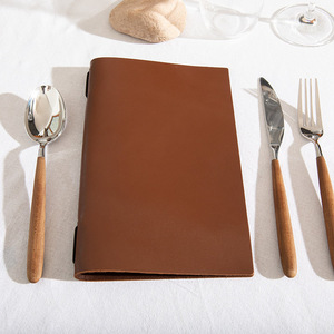 Cubierta de Menú A5 de Cuero PU en Oferta, con Banda Elástica, Carpeta de Menú Vintage, Elegante Porta Menús para Cafetería, Restaurante y Hotel - Product Image 2
