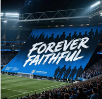 Bannière de club de football imprimée en couleur, drapeau de campagne, bannière latérale de terrain, bannière de supporter de football pour événements sportifs et manifestations d'équipe