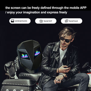 App Programmable Led Backpack 3D Led Light <b>Motorbike</b> <b>Bag</b> Smart Screen Display Motorcycle Led Eye Backpack With Led Lights - Product Image 4