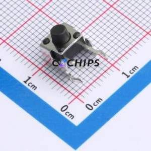 TC1104N26060 Tactile Switch Through hole Component (THT),7.2x6mm Switch Single Pole Single Throw Round Button 2.6N 6mm - Product Image 1