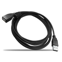 Câble d'extension bleu transparent USB 2.0 AM AF 1.5M 0.3M pour radiateur Webc Am voiture Mp3 disque dur ordinateur Microphone haut-parleur
