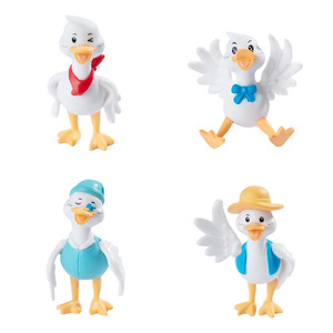 ミニチュアダックフィギュアミニ漫画のアヒルの置物DIYフェアリーガーデンモス風景テラリウム工芸品誕生日パーティー用 - Product Image 5