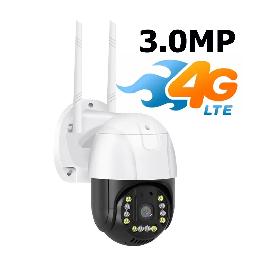 V380 Ip66 impermeabile H.265 Auto Tracking Outdoor Ptz fotocamera Sim Card 4g senza fili telecamera di sicurezza