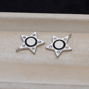 Wenchi <b>Magnetic</b> S925 Silver Pentagram Buckle DIY Craft Supplies Necklace <b>Bracelet</b> Button 8mm Jewelry - Product Image 3