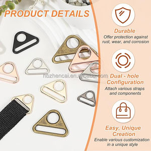 Tam Giác Khóa Túi Ví Dây Đeo Tam Giác D Vòng Vành Đai Con Chó Cổ Áo Chuỗi Túi Phụ Kiện Cho Con Chó Tag <span class=keywords><strong>Clip</strong></span> Túi Phần Cứng Máy Ảnh Dây Đeo - Product Image 3