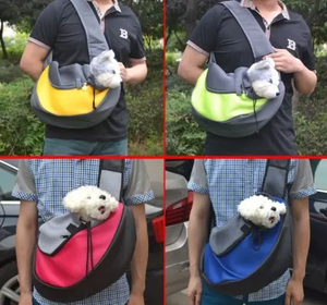 Nefes örgü kedi Pet seyahat yavru taşıma çantası kılıfı ayarlanabilir omuz askısı Tote çanta göğüs tutucu köpek Sling taşıyıcı - Product Image 2