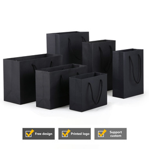 Màu sắc tùy chỉnh Lấy đi Túi giấy có thể tái chế mua sắm túi giấy có tay cầm ruy băng cho món quà cưới dày túi giấy chất lượng cao - Product Image 3