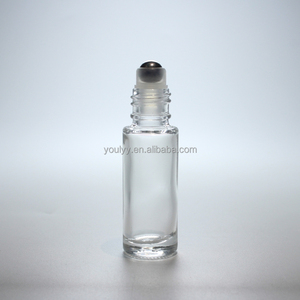 Rollo de vidrio moldeado transparente vacío de <span class=keywords><strong>5ml</strong></span> en botella de vidrio con tapa de plástico y cuentas de acero inoxidable - Product Image 4
