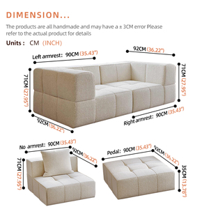 Sofa Mewah Desain Modern Terkompresi, Set Furnitur Sofa Terkompresi Bentuk L, Sofa Terkompresi di Foshan - Product Image 3
